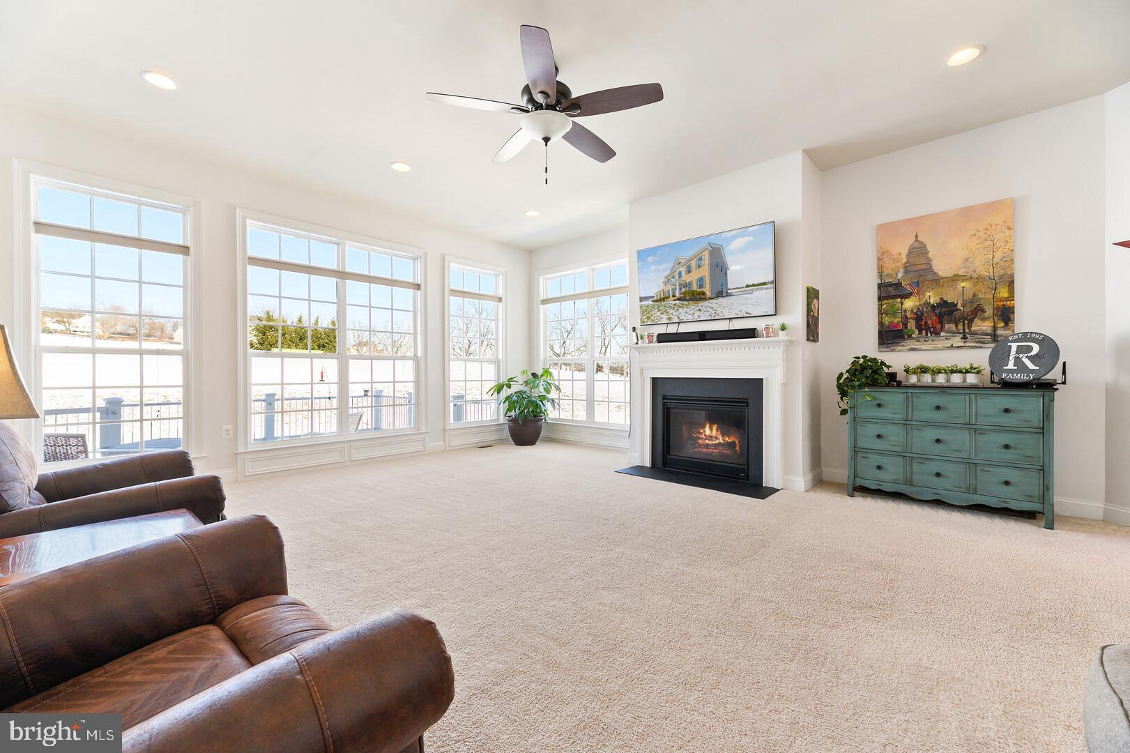 35436 Sunny Ridge Road Round Hill, VA 20141 - Photo 14 of 57 Living room with cozy fireplace