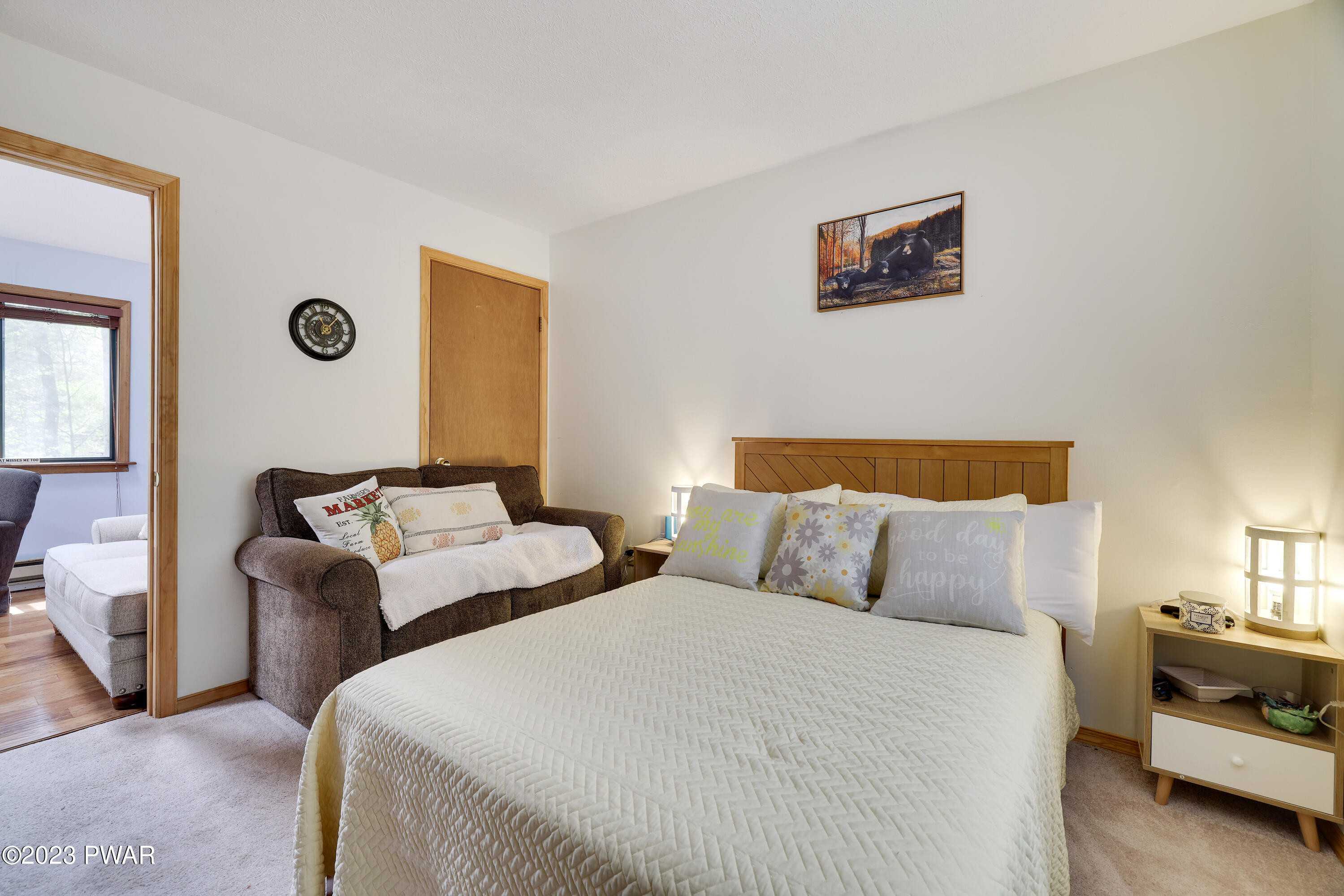 884 Goose Pond Road Lake Ariel, PA 18436 - Photo 17 of 39 a bedroom with two beds and a lamp