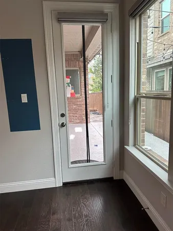 a view of front door