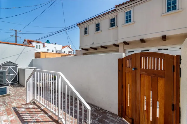 a view of an front door