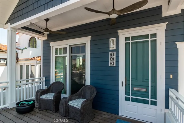 a outdoor living space with furniture