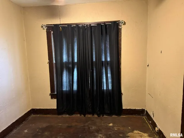 a view of wooden door