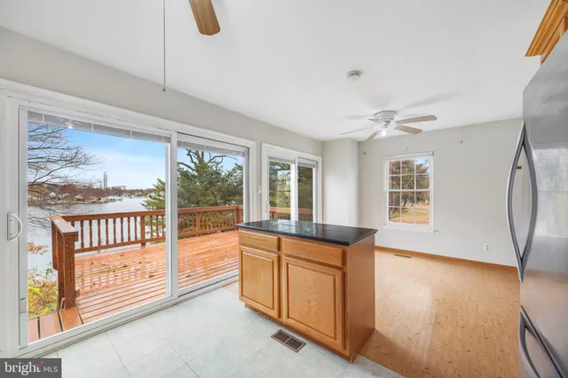 a view of a furniture and window in a room