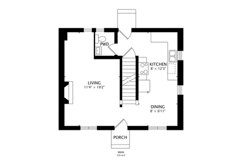 a picture of a park with a bench