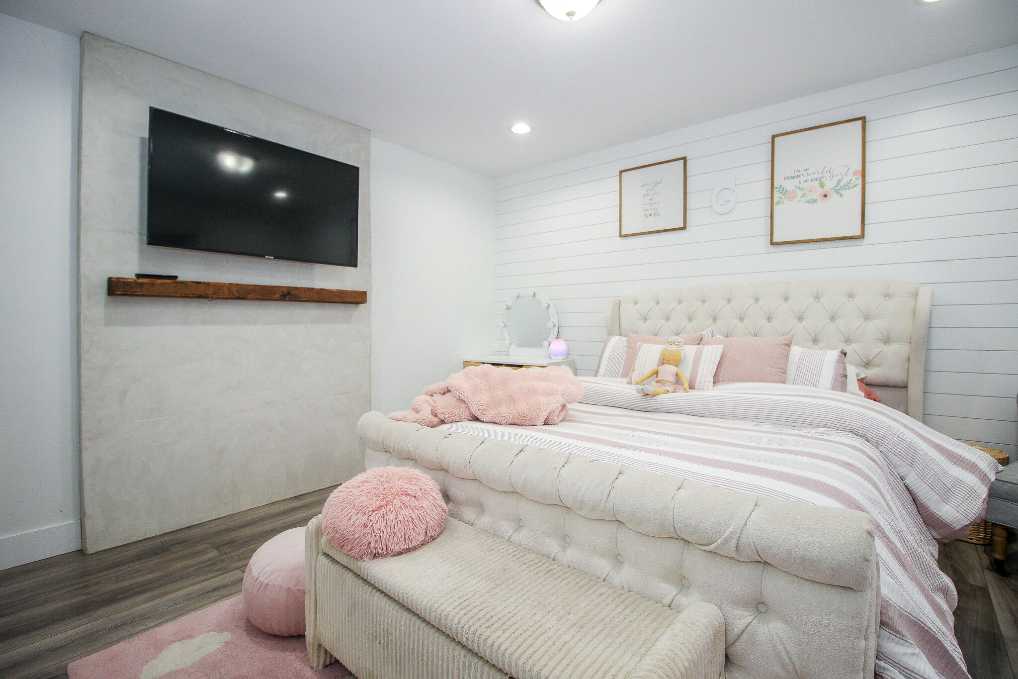 10791 North 1000 West Demotte, IN 46310 - Photo 22 of 55 a bedroom with a bed and a flat screen tv