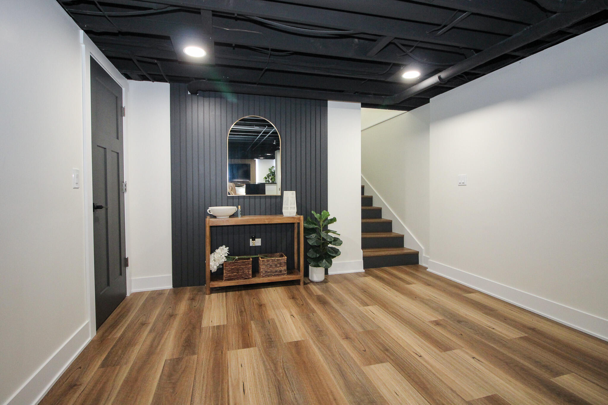 10791 North 1000 West Demotte, IN 46310 - Photo 32 of 55 a view of a hallway with wooden floor