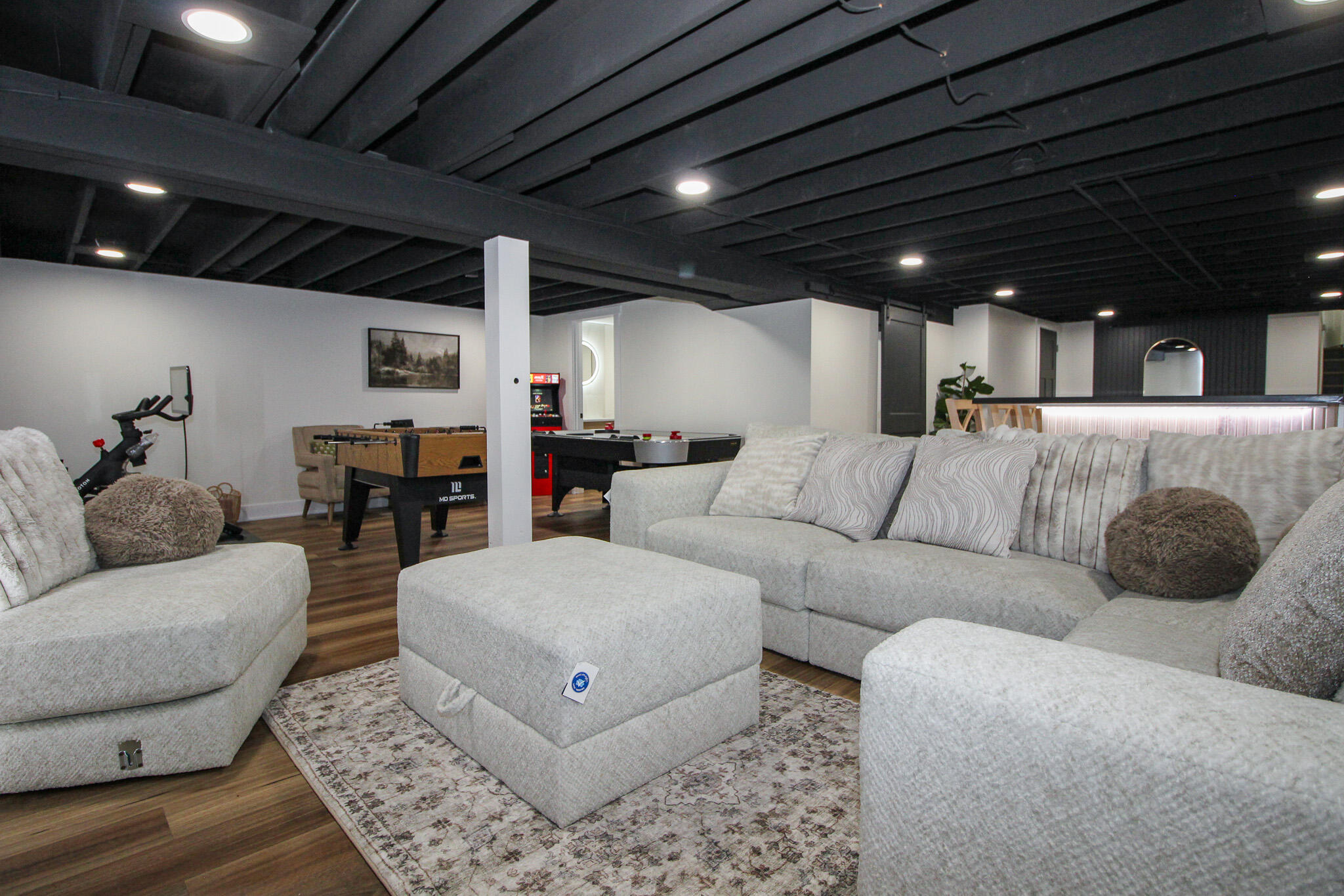 10791 North 1000 West Demotte, IN 46310 - Photo 39 of 55 a living room with furniture and a view of kitchen