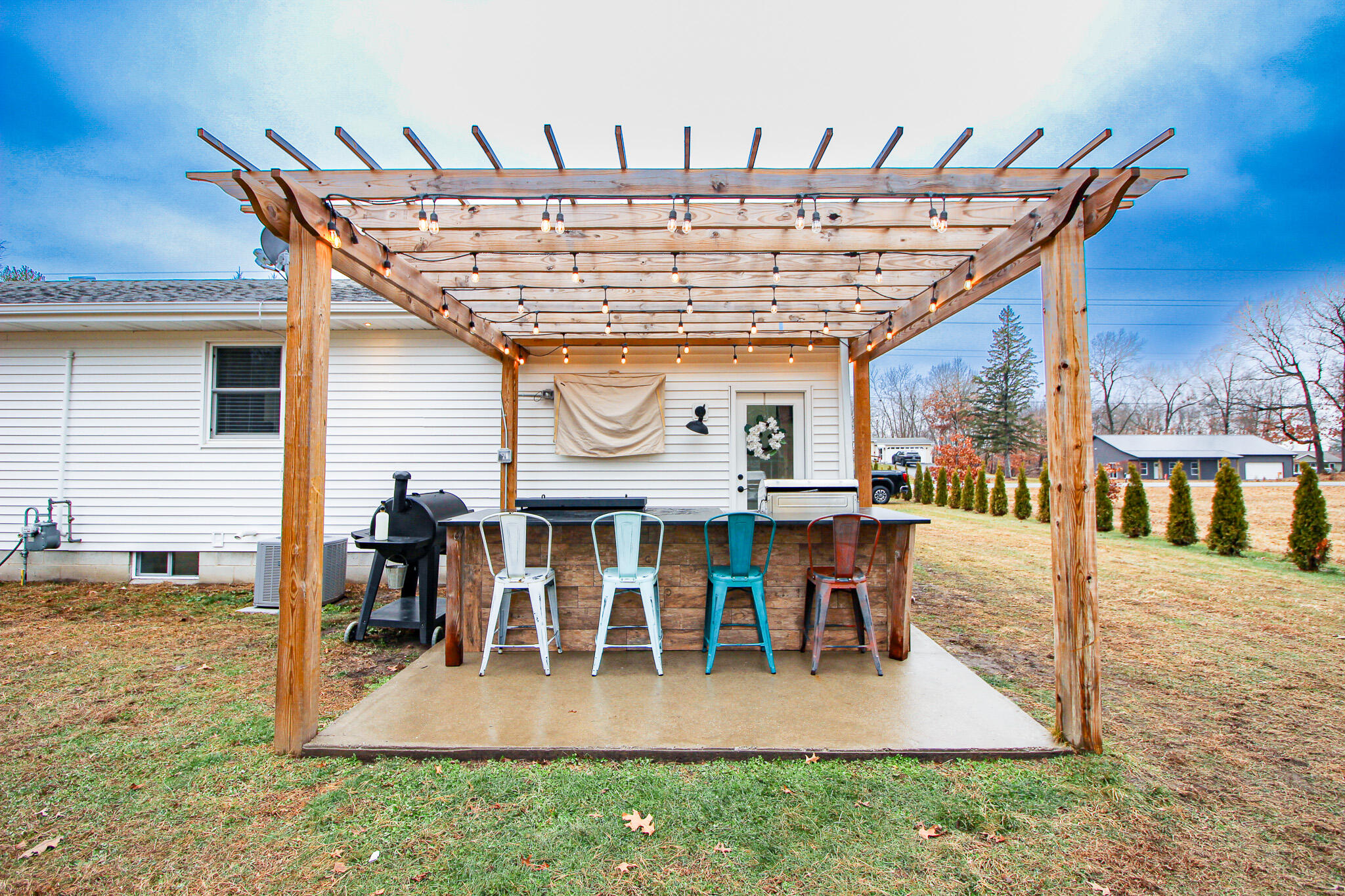 10791 North 1000 West Demotte, IN 46310 - Photo 50 of 55 a view of a patio with table and chairs