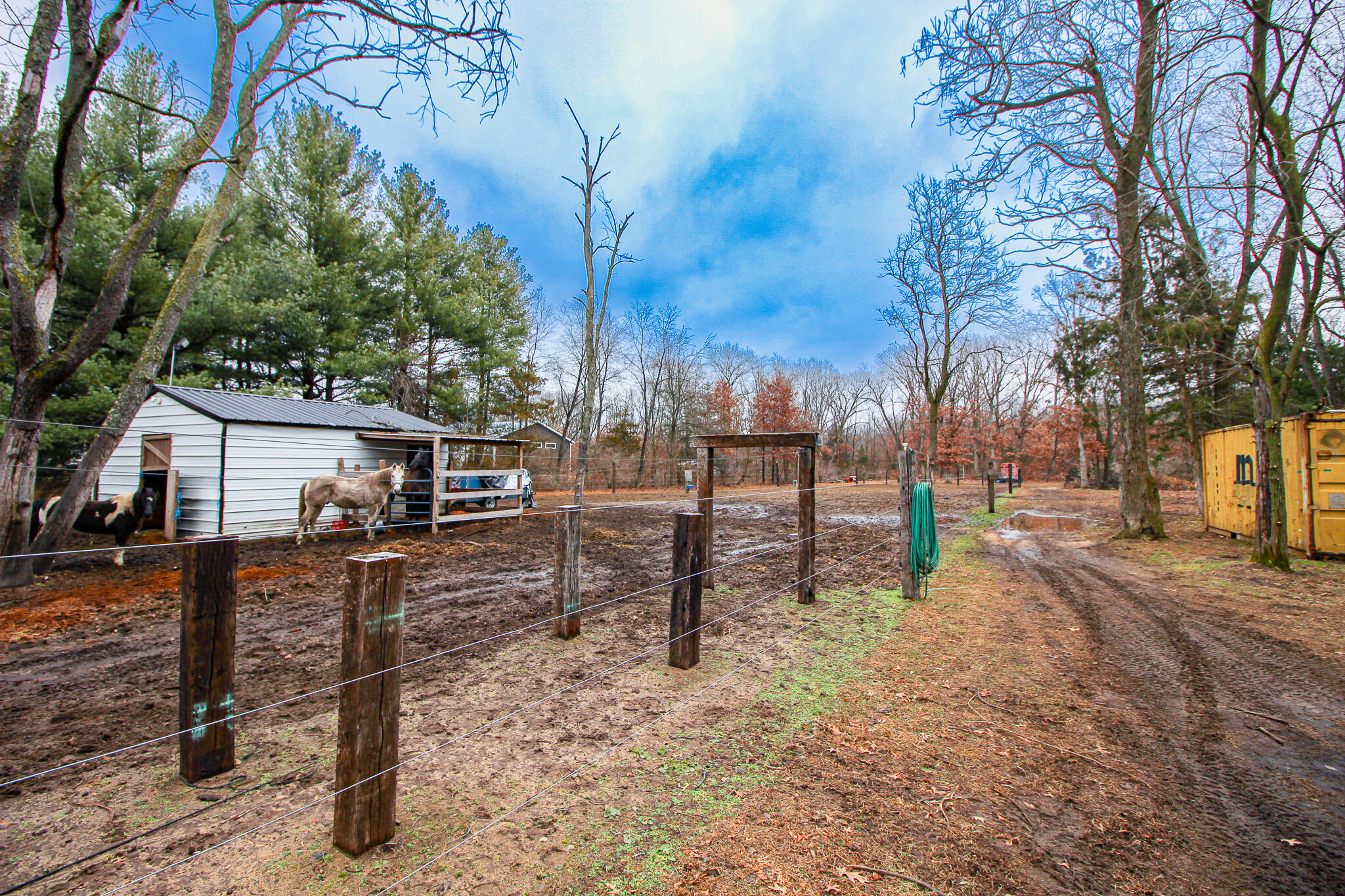10791 North 1000 West Demotte, IN 46310 - Photo 55 of 55 a view of a yard with a tree in the background