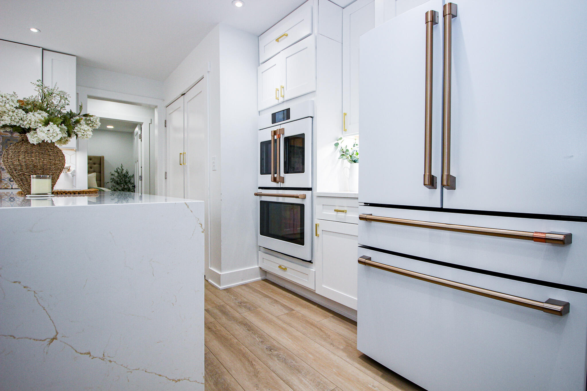 10791 North 1000 West Demotte, IN 46310 - Photo 8 of 55 a view of kitchen with sink and refrigerator