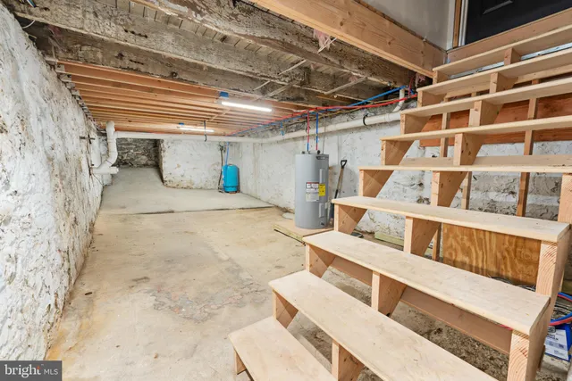 a view of storage and utility room