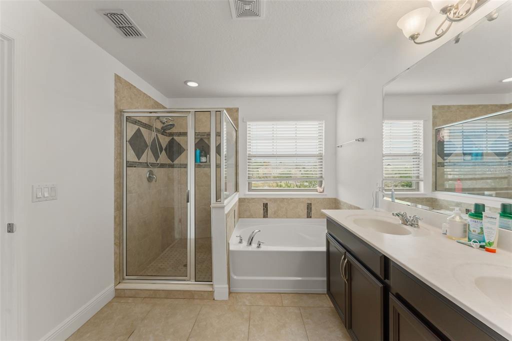 10814 Sunset Ridge Lane Orlando, FL 32832 - Photo 34 of 42 a bathroom with a tub sink and shower