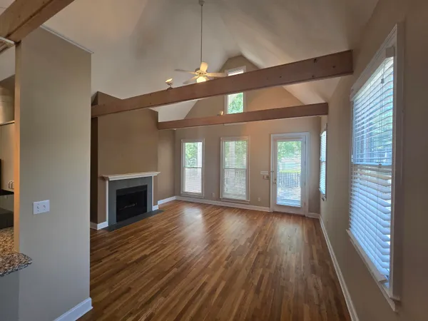 a bathroom with a sink and double vanity