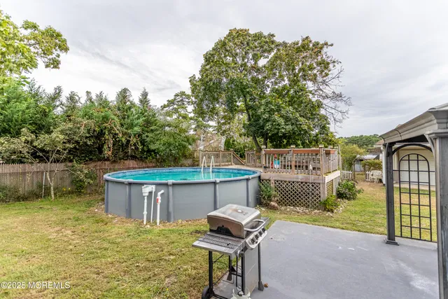 a house view with a lake view