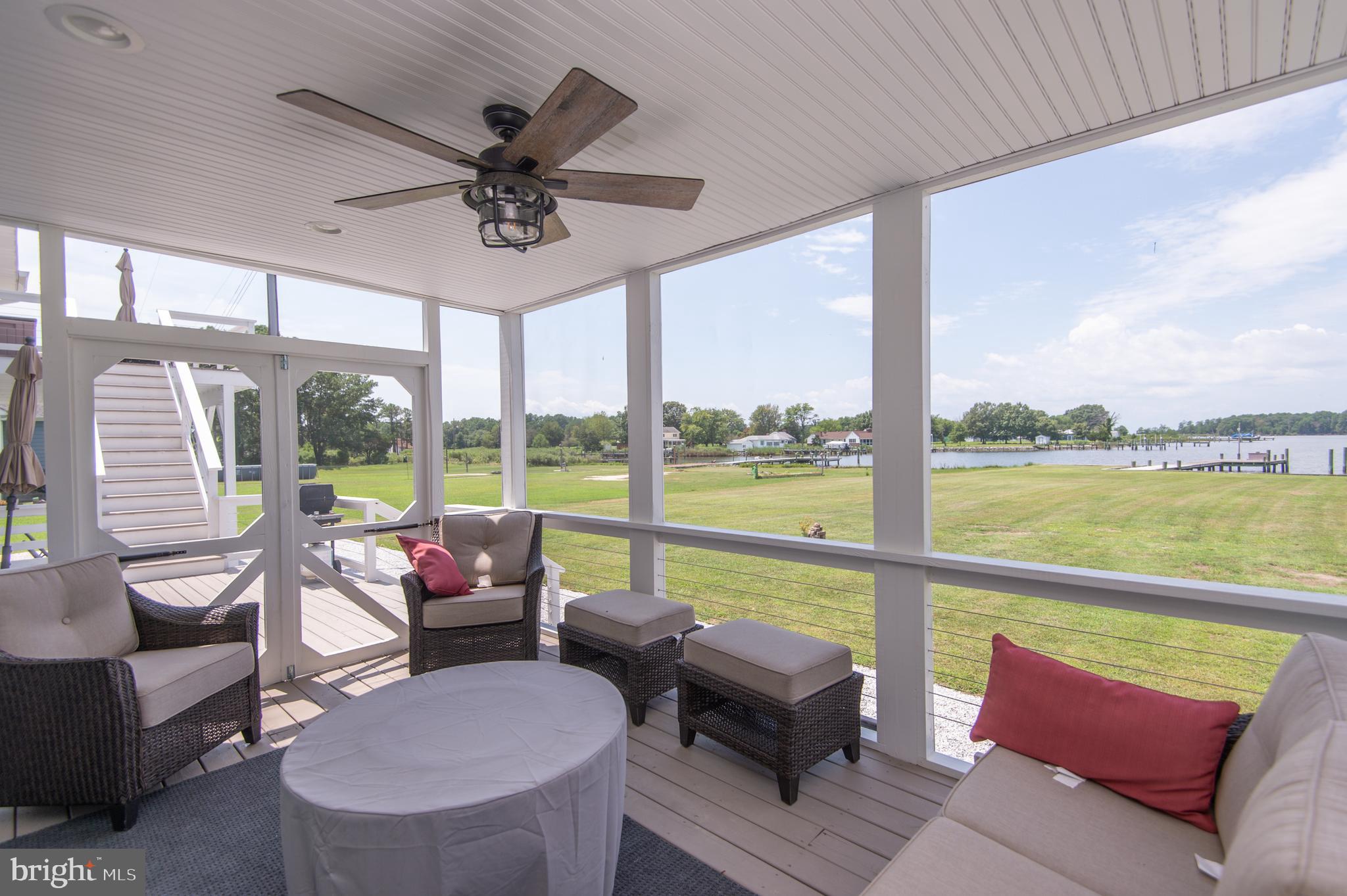 6106 Twin Point Cove Road Cambridge, MD 21613 - Photo 42 of 120 Screened porch off Family Room