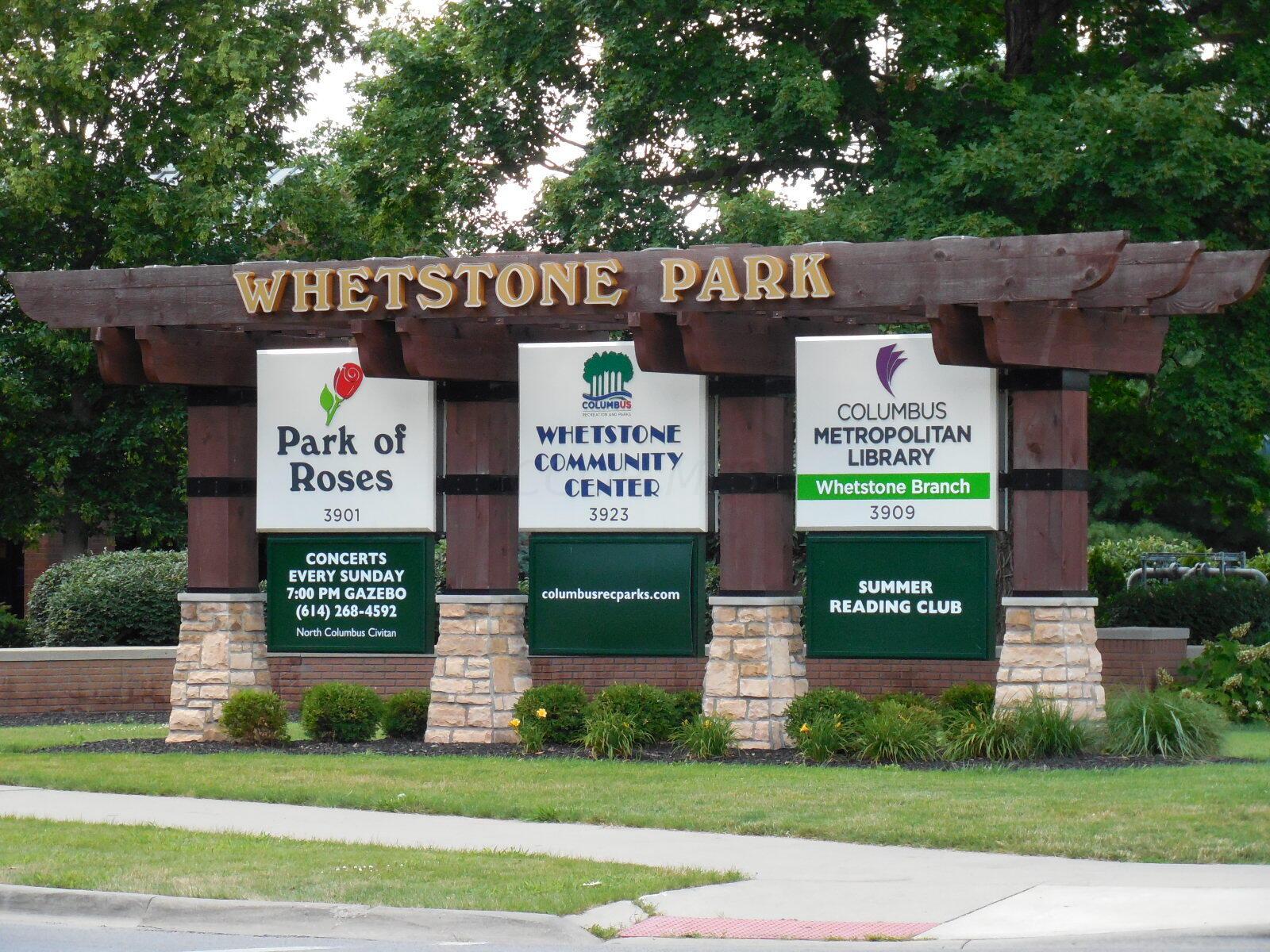 261 Wetmore Road Columbus, OH 43214 - Photo 27 of 38 Whetstone Library and Park Sign