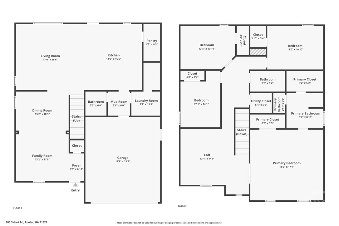 103 Safari Trail Pooler, GA 31322 - Photo 50 of 50 Floor Plan