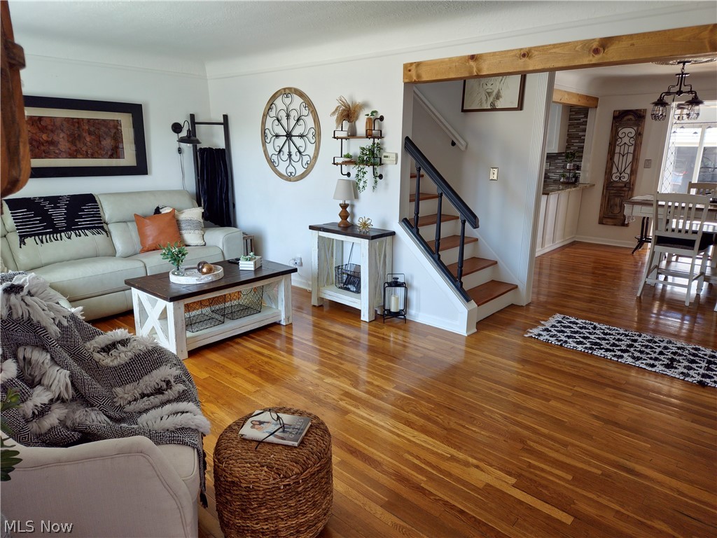 1681 Rush Road Wickliffe, OH 44092 - Photo 9 of 33 Living room featuring wood-type flooring