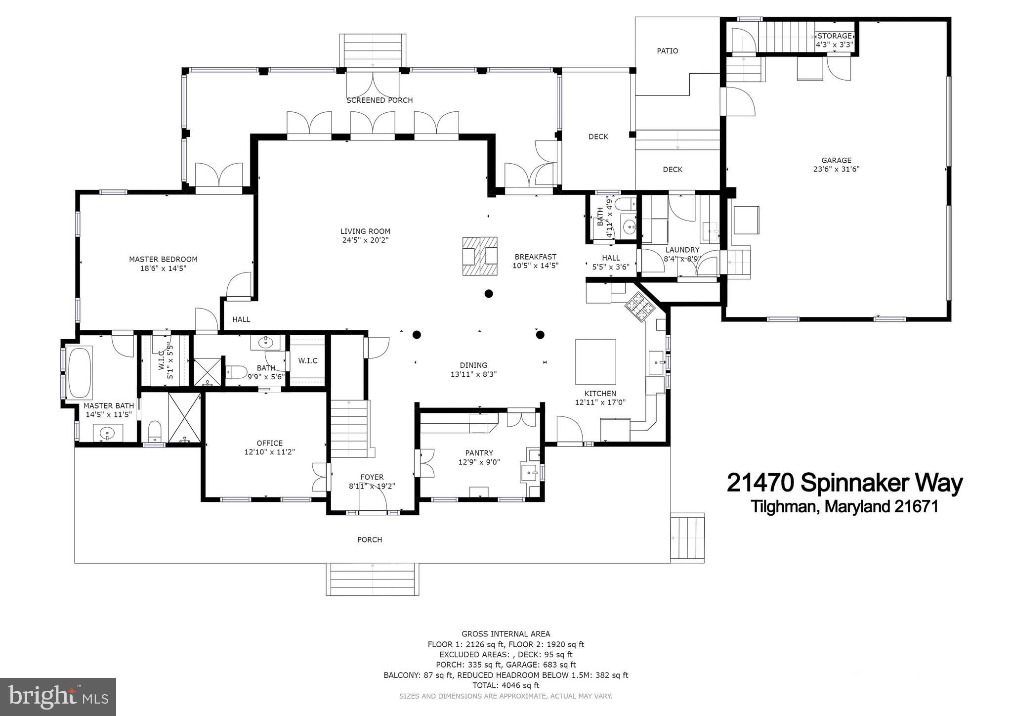 21470 Spinnaker Way Tilghman, MD 21671 - Photo 49 of 50 First floor plans