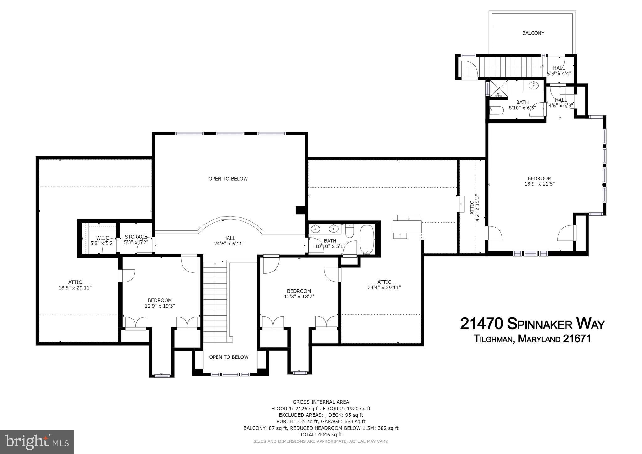 21470 Spinnaker Way Tilghman, MD 21671 - Photo 50 of 50 2nd floor plans