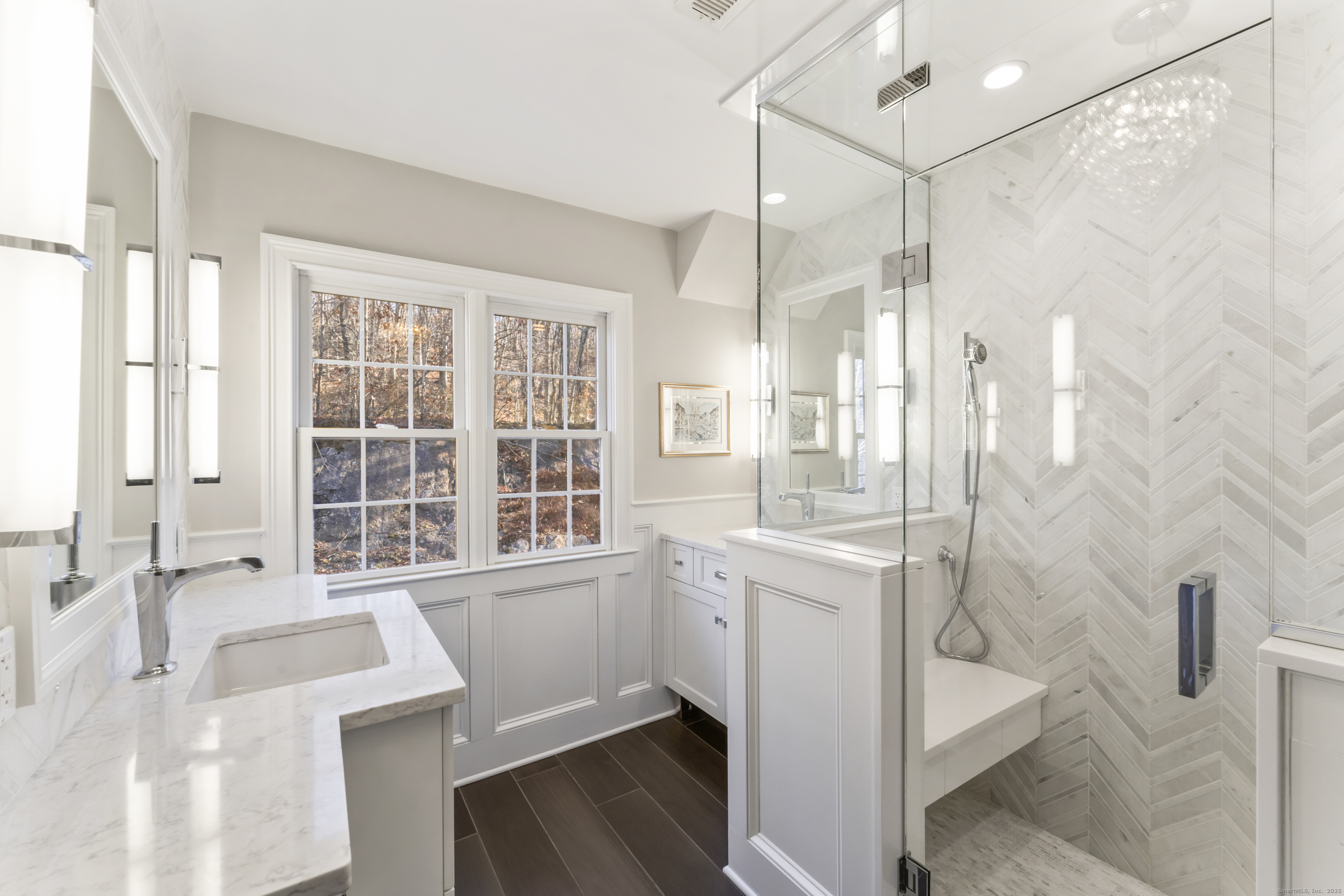 4 Woods Way New Fairfield, CT 06812 - Photo 23 of 39 a bathroom with a tub sink toilet and a shower