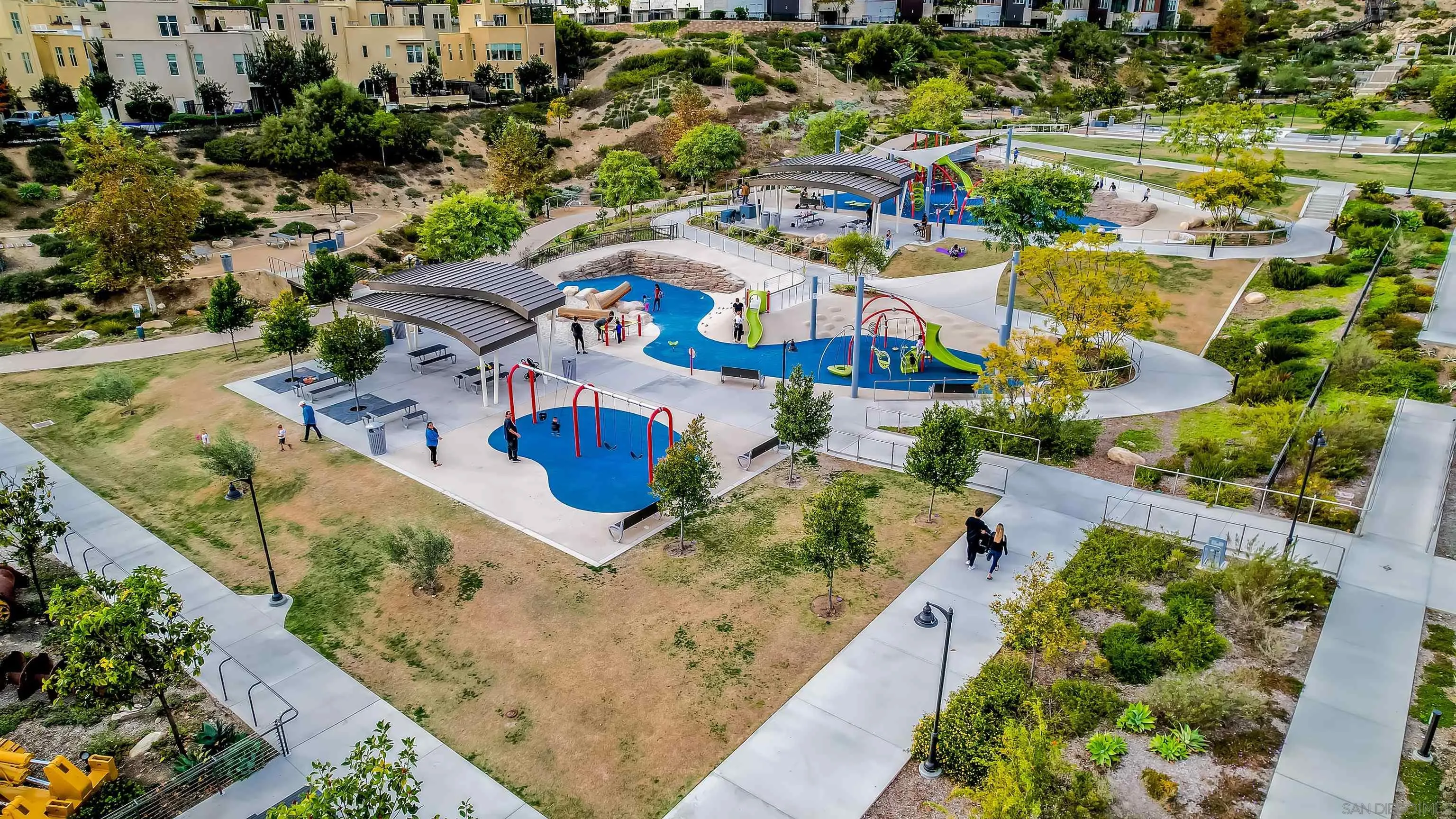 8344 Summit Way San Diego, CA 92108 - Photo 37 of 41 an aerial view of residential houses with outdoor space