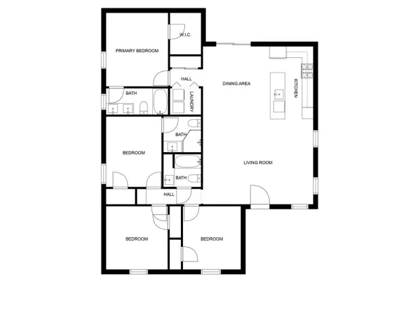 a picture of a floor plan