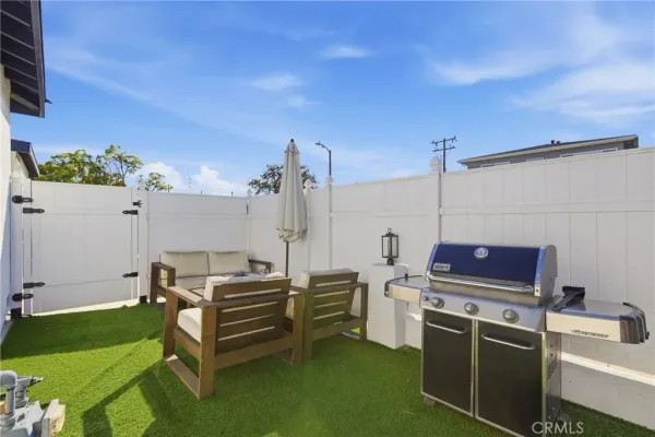 a outdoor view with a sitting space