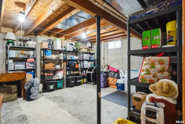 a view of storage and utility room