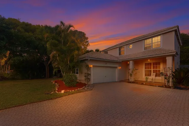 a view of a house with a patio