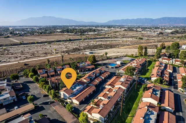 an aerial view of a city