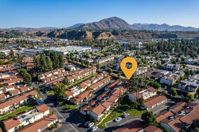 an aerial view of a city