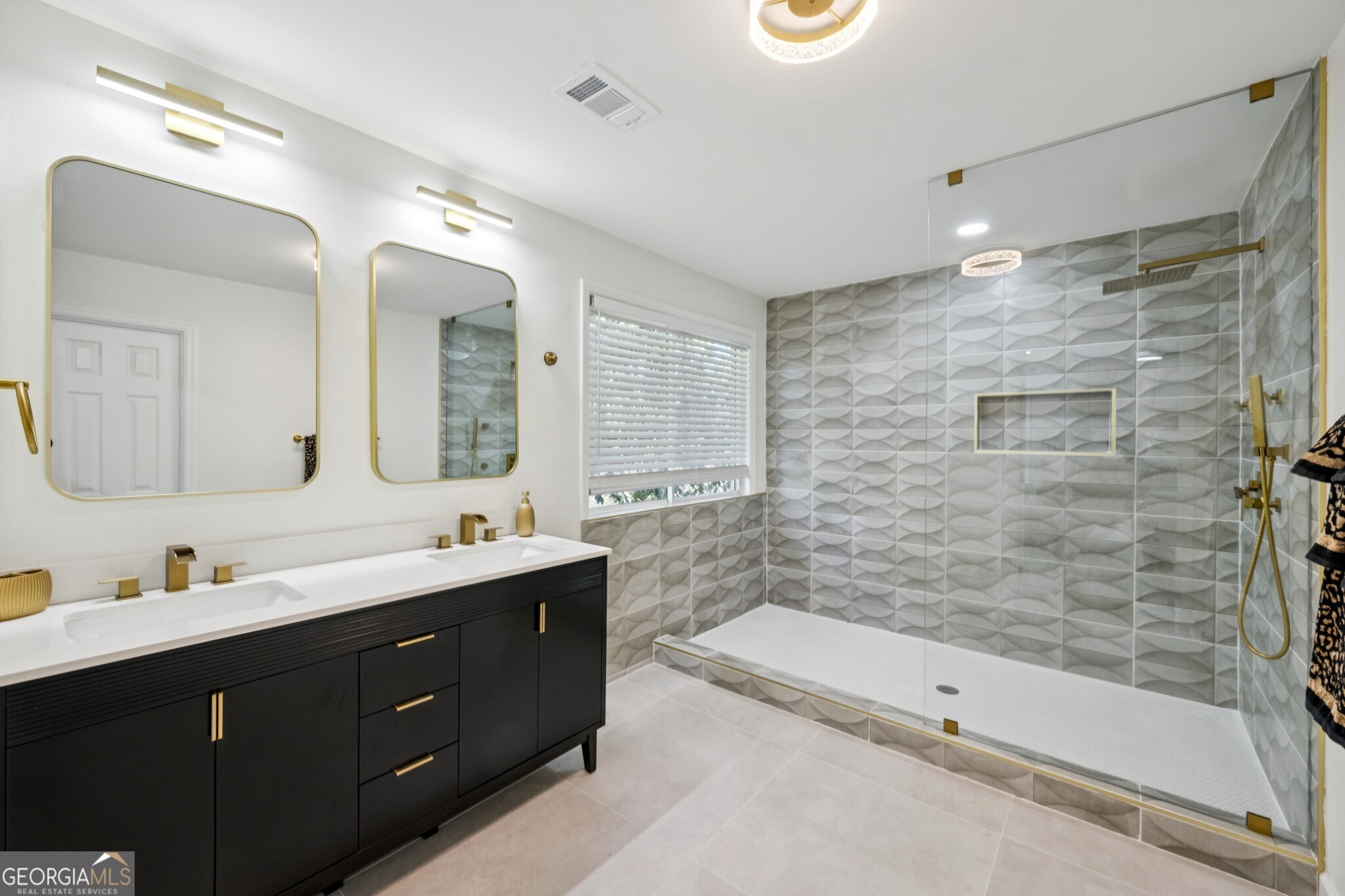1810 Fairoaks Road Decatur, GA 30033 - Photo 5 of 52 Spa-Style Primary Ensuite With Dual Vanities & An Oversized Framless Tiled Shower