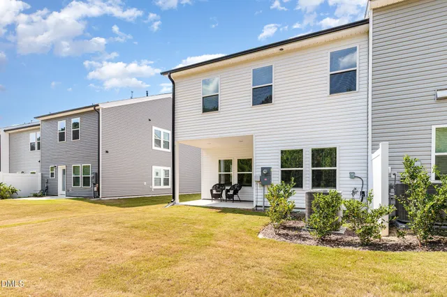 a view of a house with many windows