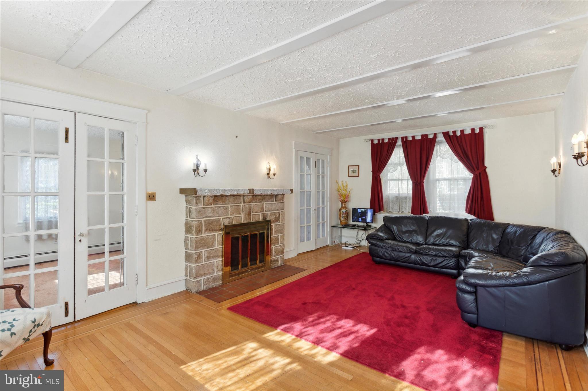 415 Broadview Road Upper Darby, PA 19082 - Photo 5 of 25 Formal Living Room w/ fireplace