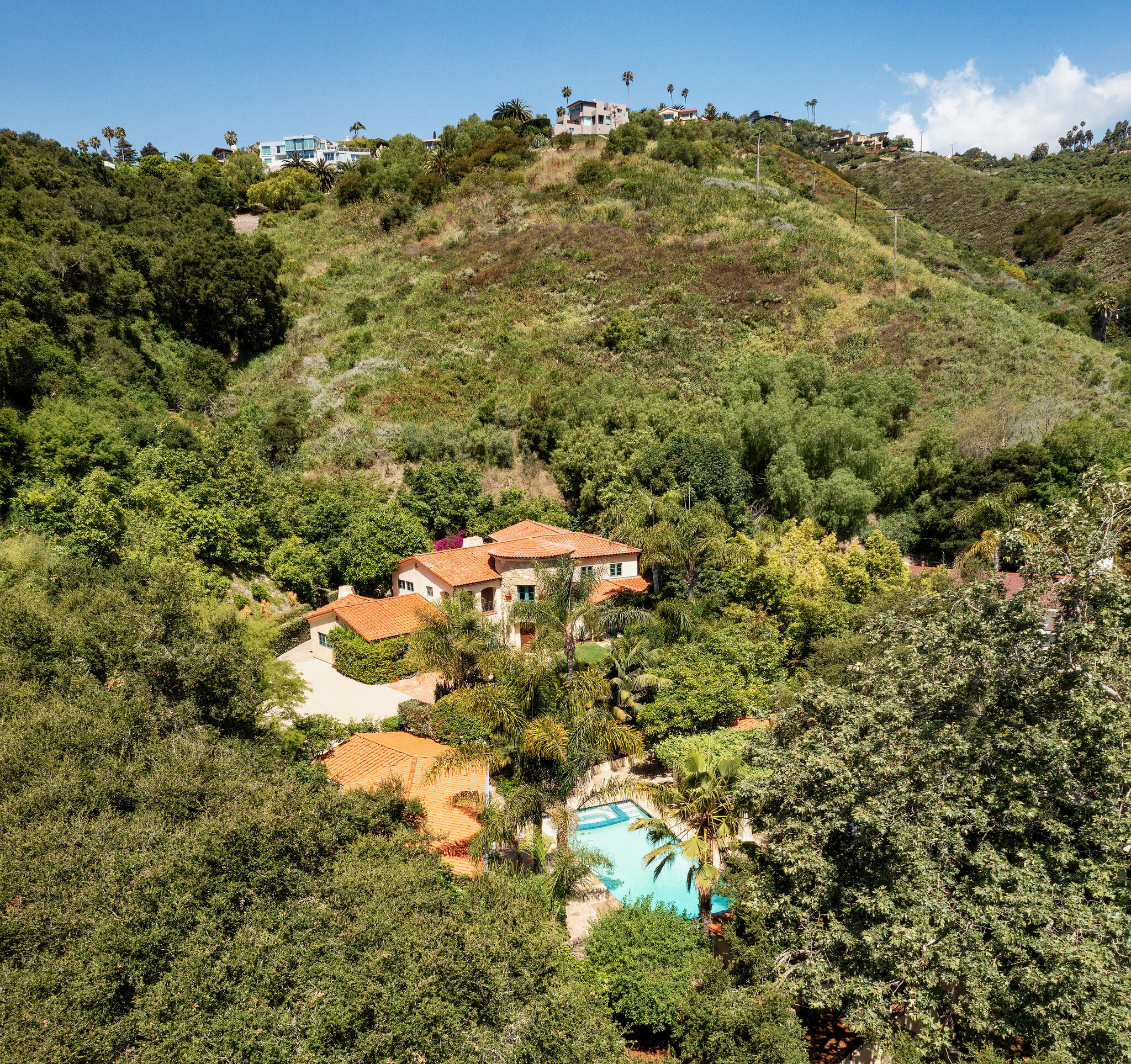 1493 Sycamore Canyon Road Montecito, CA 93108 - Photo 40 of 47 a view of a houses with a yard
