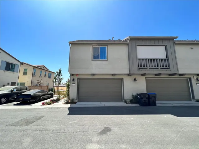 a car parked in front of a house