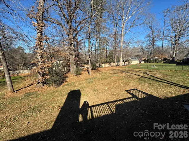 a view of yard and patio