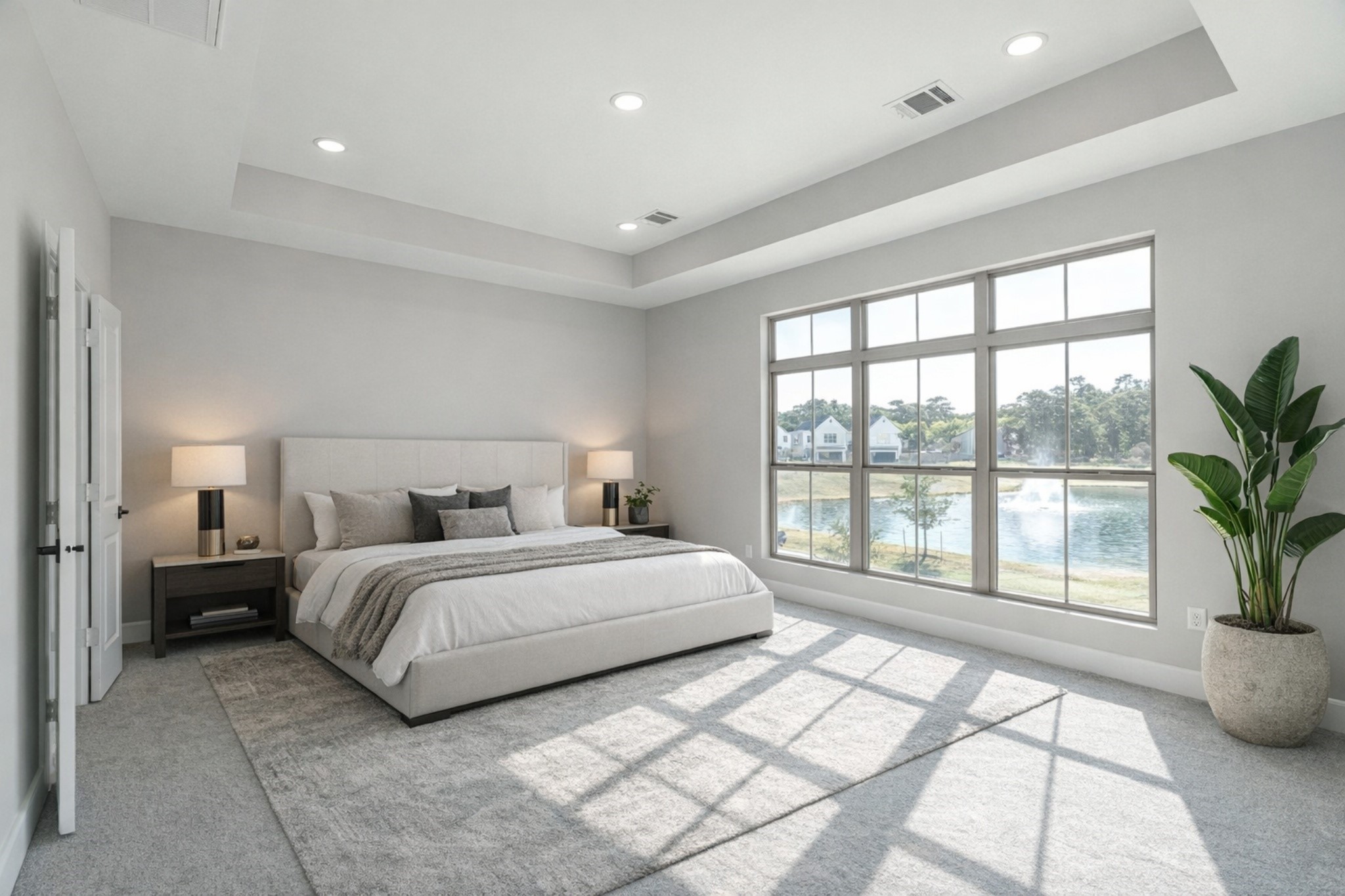 15038 Wunderlust Houston, TX 77069 - Photo 1 of 9 a spacious bedroom with a large bed and a large window