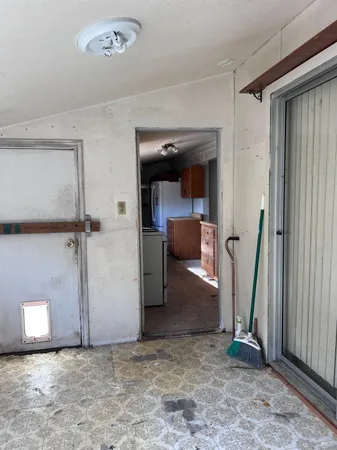 a room with storage and utility