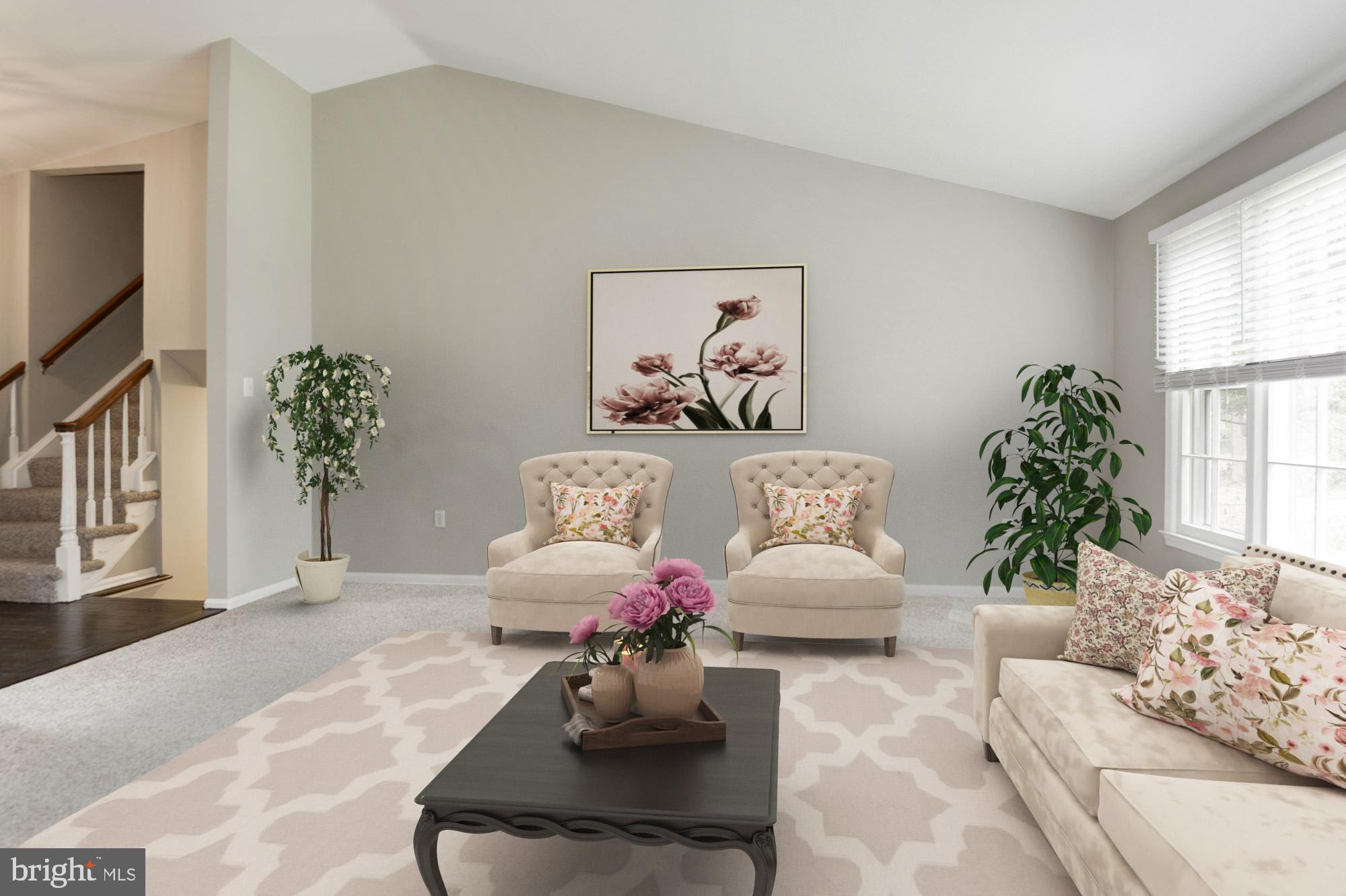 9348 Tovito Drive Fairfax, VA 22031 - Photo 3 of 31 Living Room w vaulted ceiling