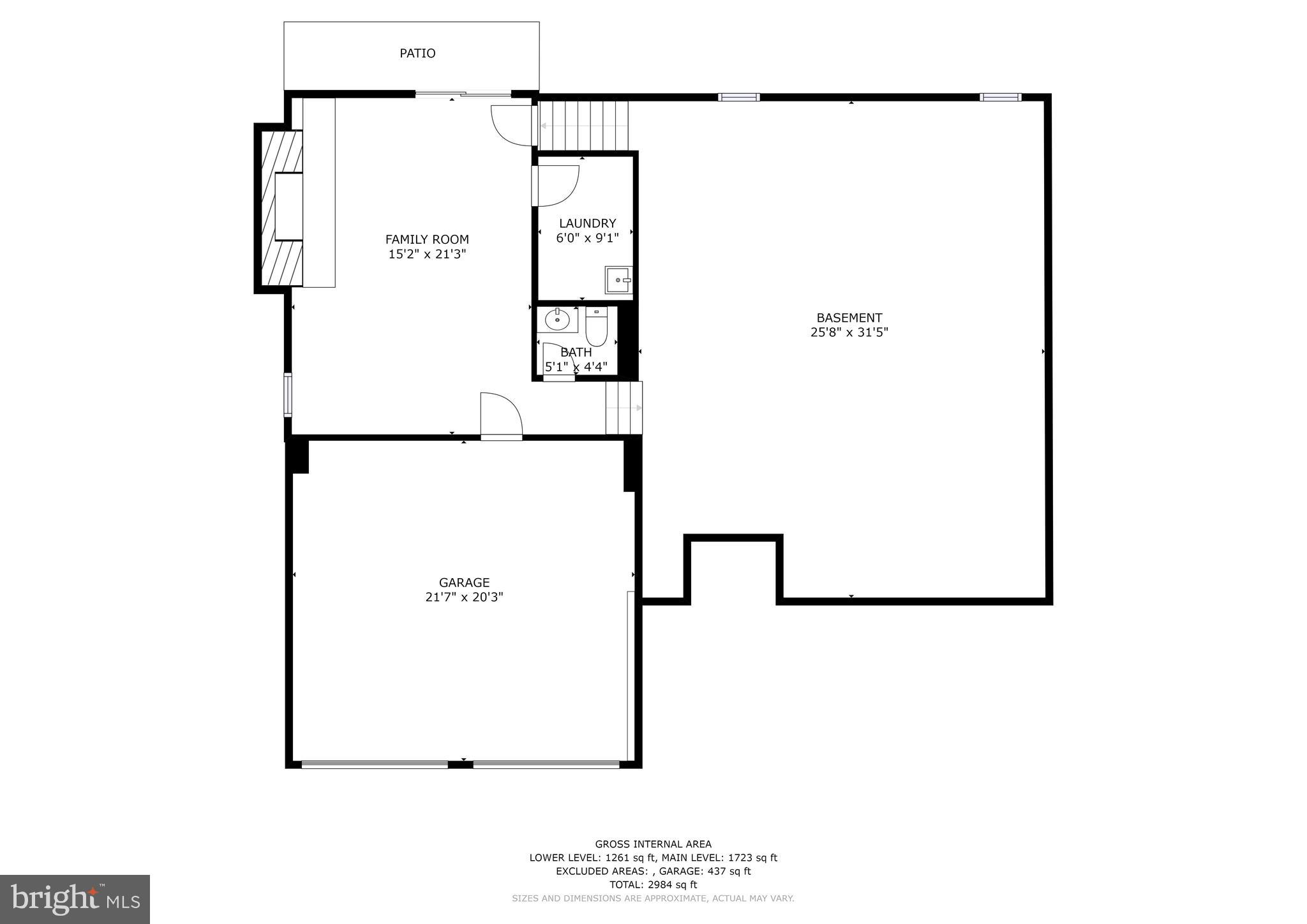 9348 Tovito Drive Fairfax, VA 22031 - Photo 31 of 31 Lower 1 & 2 floor plan