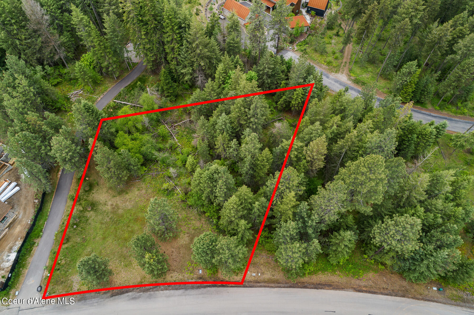 6557 South Buckrail Road Harrison, ID 83833 - Photo 4 of 16 Aerial_Lot94-1_Outlined