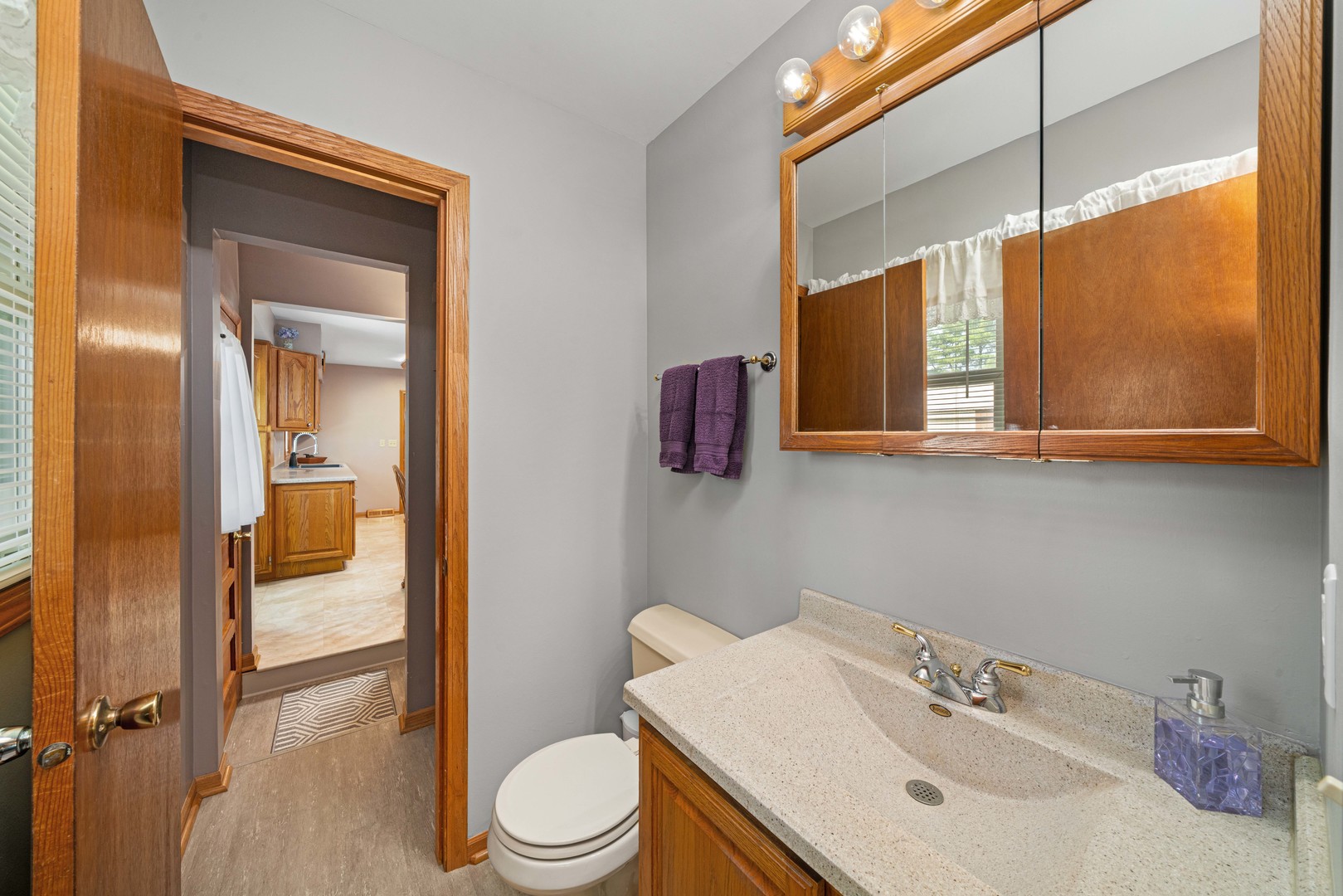 14893 Plank Road Sycamore, IL 60178 - Photo 21 of 33 a bathroom with a sink toilet and shower