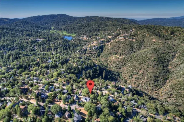 a view of city and mountain