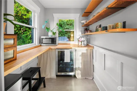 a bathroom with a shower and a bathtub