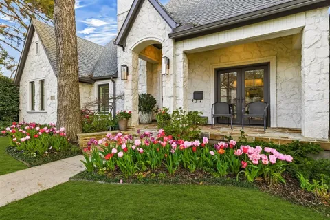 a front view of a house