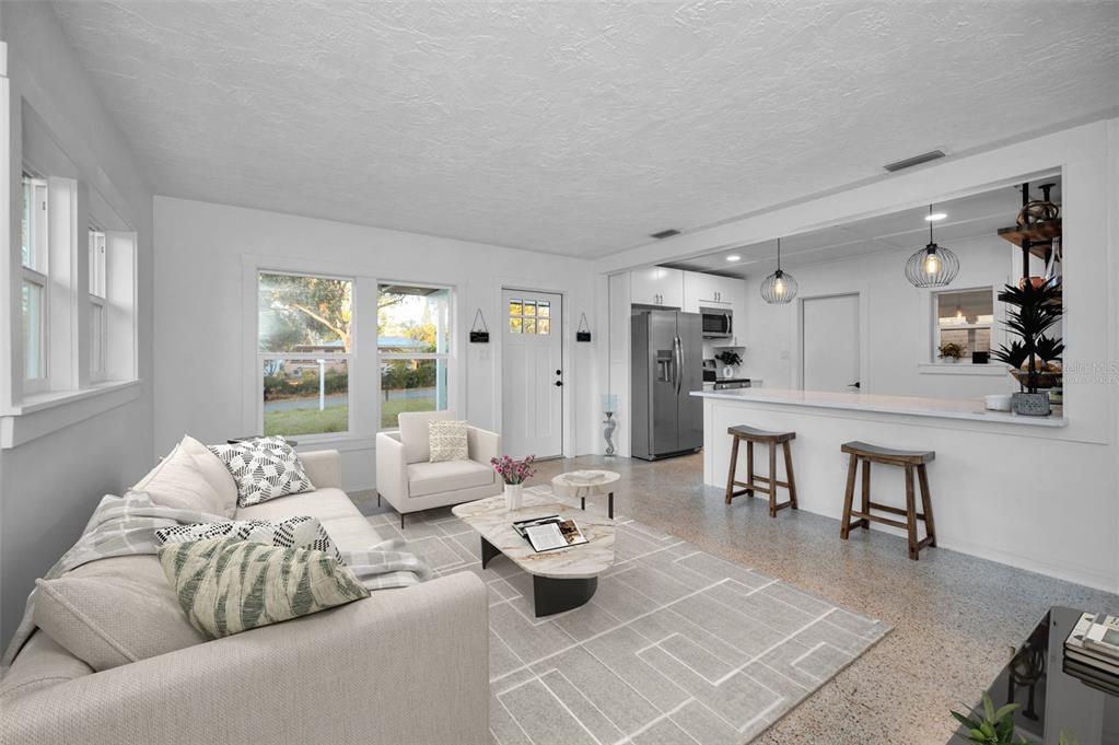 6216 Central Avenue New Port Richey, FL 34653 - Photo 7 of 78 Living Room - Virtually Staged