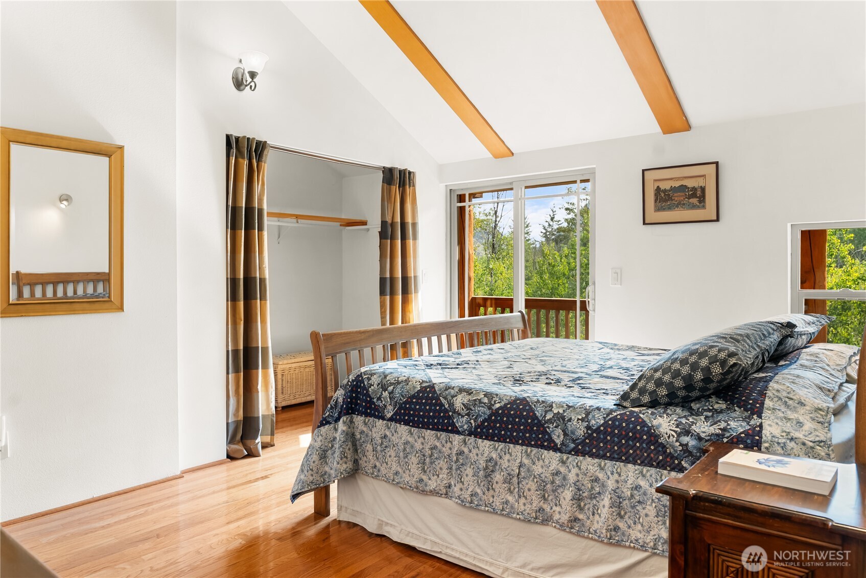 96 Alder Creek Road Twisp, WA 98856 - Photo 22 of 40 a bedroom with a bed and a window with outer view