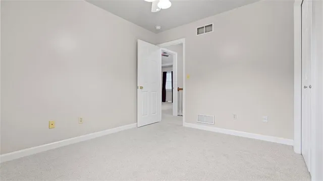 a view of an empty room